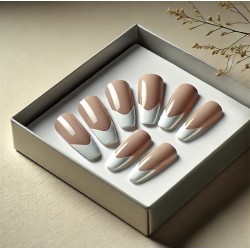 Press-On Nails french blanche